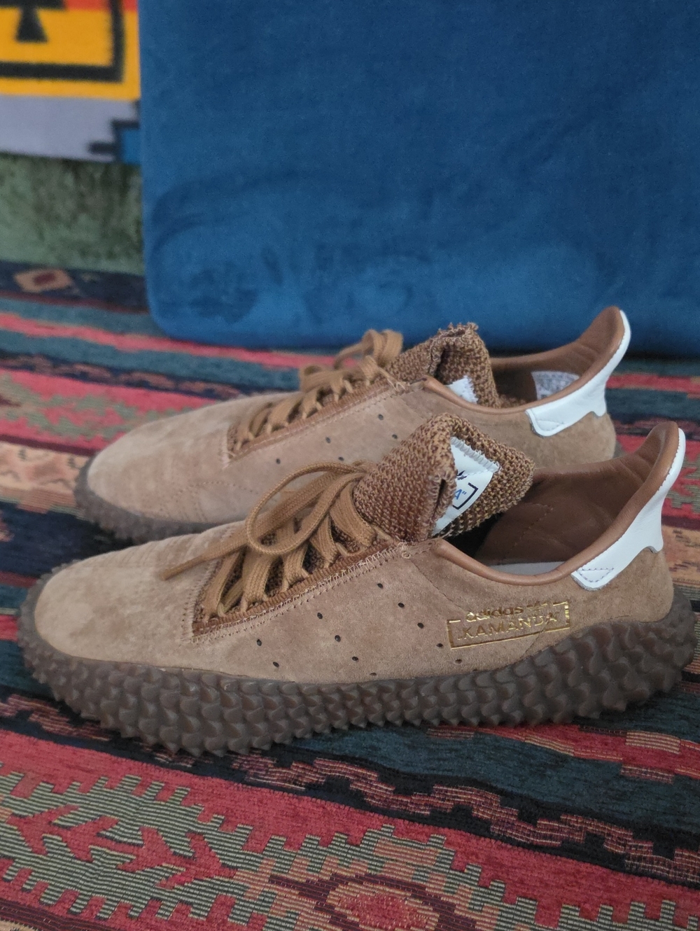 Adidas Kamanda Suede Sneakers in Brown